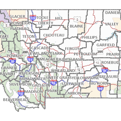 Park County Map Server | Map Of Zip Codes